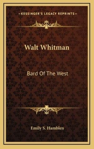 Cover Art for 9781168840868, Walt Whitman by Emily S. Hamblen