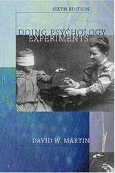 Cover Art for 9780534338404, Doing Psychology Experiments by David W. Martin