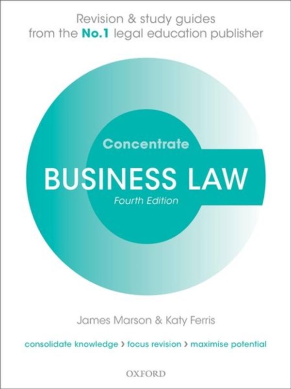 Cover Art for 9780198840602, Business Law Concentrate by James Marson, Katy Ferris