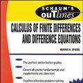Cover Art for 9780070602182, Schaum's Outline of Calculus of Finite Differences and Difference Equations by Murray R. Spiegel