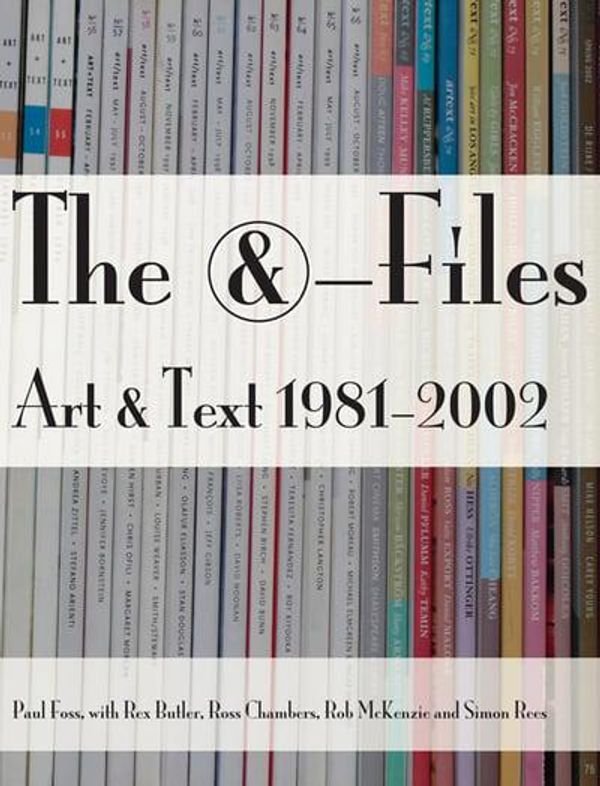 Cover Art for 9780979975219, The &-Files by Butler, Rex, Chambers, Ross, Paul Foss, Robert McKenzie