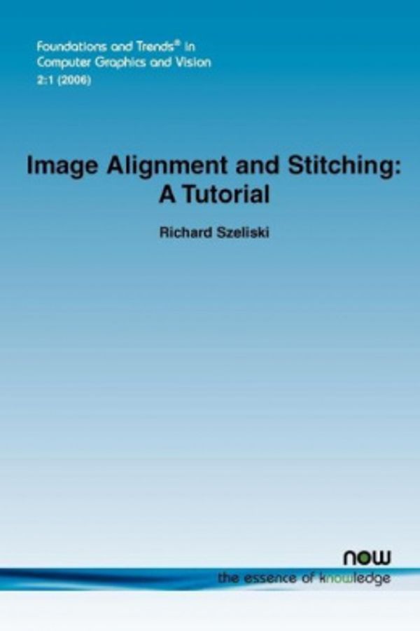 Cover Art for 9781933019048, Image Alignment and Stitching by Richard Szeliski