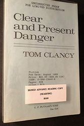 Cover Art for B006ZIJ35Y, Clear and Present Danger (SIGNED UNCORRECTED PROOF) by Tom Clancy