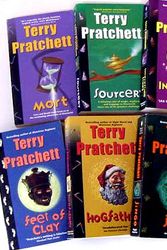 Cover Art for B002HFKLV4, Pratchett Fiction Collection Eight-book Set (Mort, Sourcery, Interesting Times, Maskerade, Feet of Clay, Hogfather, Jingo, The Last Continent) (Mass Market Paperback) by Terry Pratchett