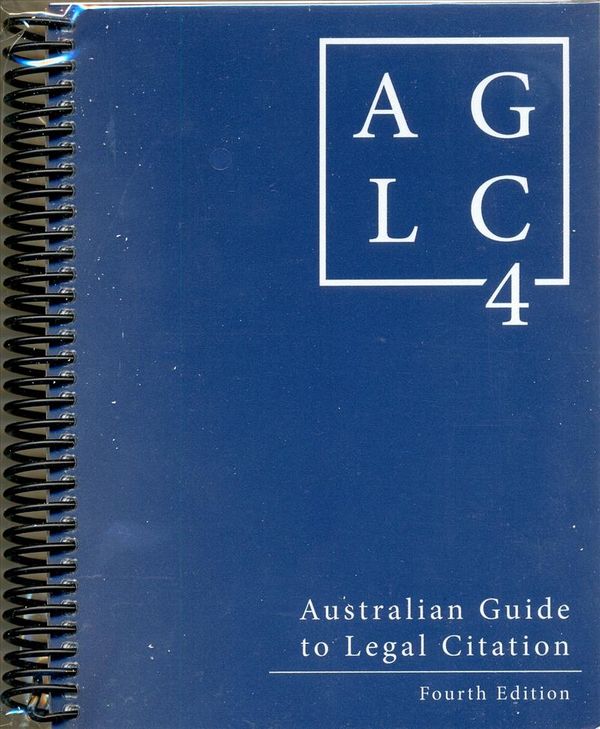 Cover Art for 9780646976389, Australian Guide to Legal Citation by Melbourne University Law Review