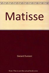 Cover Art for 9780681100909, Matisse by Gerard Durozoi
