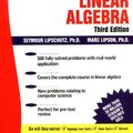Cover Art for 0639785324317, Schaum's Outline of Linear Algebra by Seymour Lipschutz, Marc Lipson