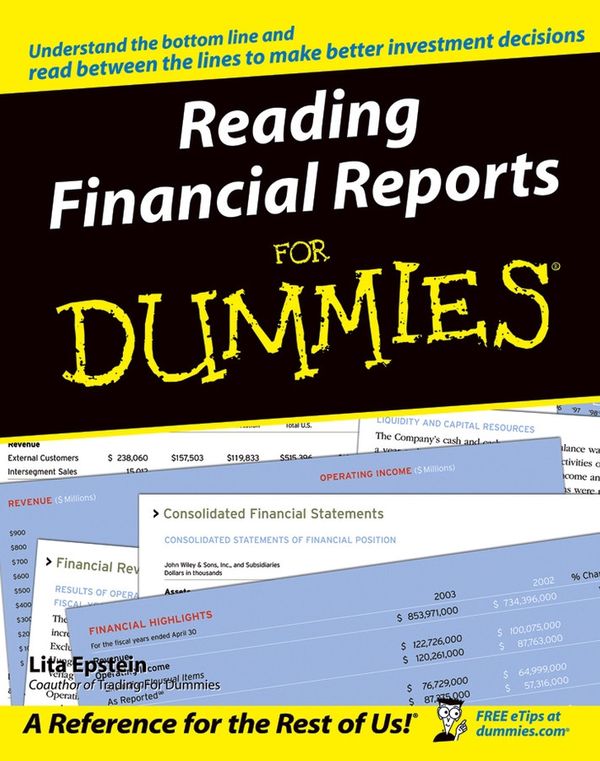 Cover Art for 9781118054420, Reading Financial Reports For Dummies by Lita Epstein