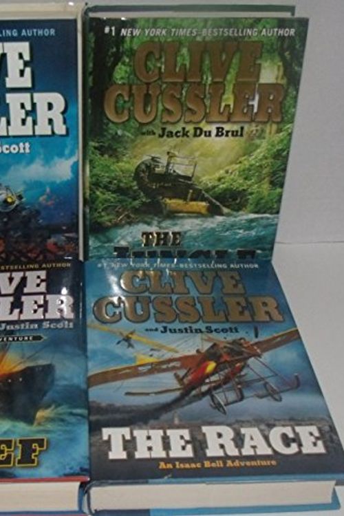 Cover Art for B00WAMI28I, Author Clive Cussler Four Book Bundle Collection Set, Includes: The Thief - The Wrecker - The Jungle - The Race by Clive Cussler, Jack Du Brul