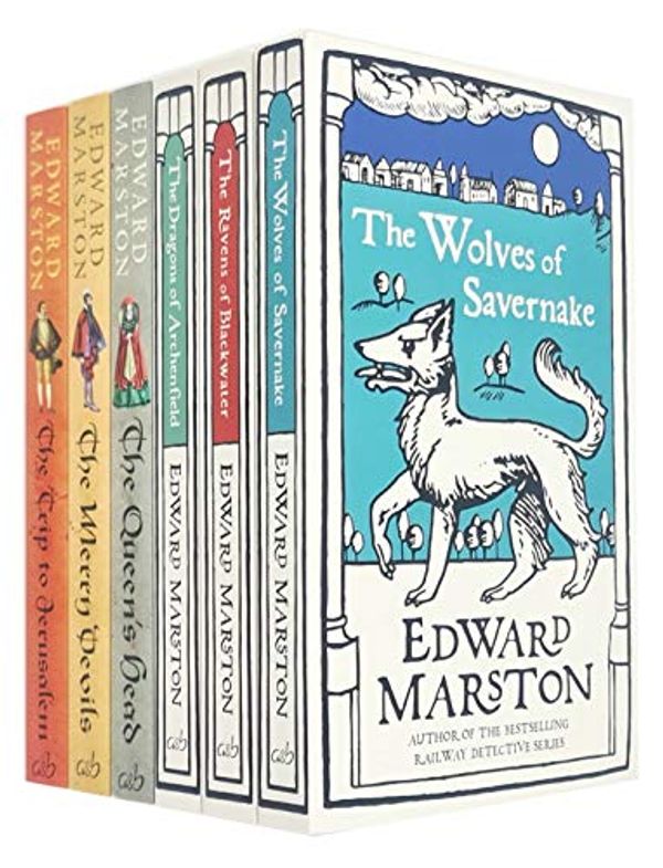 Cover Art for 9789124098469, Edward Marston Collection 6 Books Set (The Wolves of Savernake, The Ravens of Blackwater, The Dragons of Archenfield, The Queen's Head, The Merry Devils, The Trip to Jerusalem) by Edward Marston