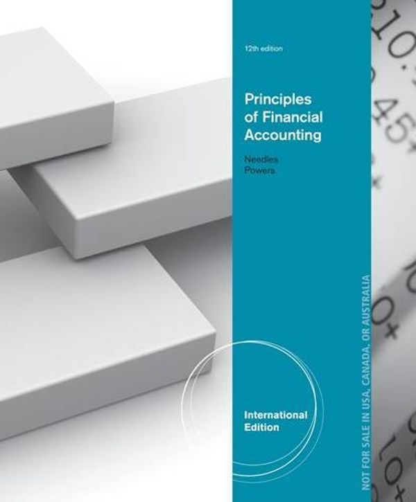 Cover Art for 9781133962359, Principles of Financial Accounting, International Edition by Belverd E. Needles