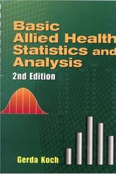 Cover Art for 9780766810921, Basic Allied Health Statistics and Analysis by Gerda Koch