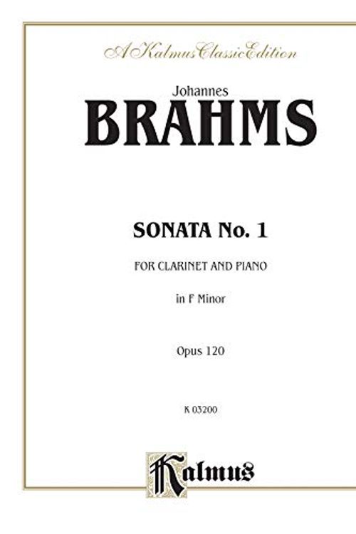 Cover Art for 9780769268576, Sonata No. 1 in F Minor, Op. 120 by Johannes Brahms