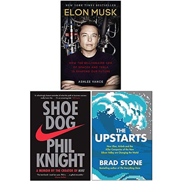 Cover Art for 9789123963034, Elon Musk How the Billionaire CEO of SpaceX, Shoe Dog A Memoir by the Creator of Nike, [Hardcover] The Upstarts 3 Books Collection Set by Ashlee Vance, Phil Knight, Brad Stone
