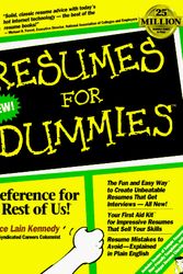 Cover Art for 9781568843964, Resumes for Dummies by Joyce Lain Kennedy