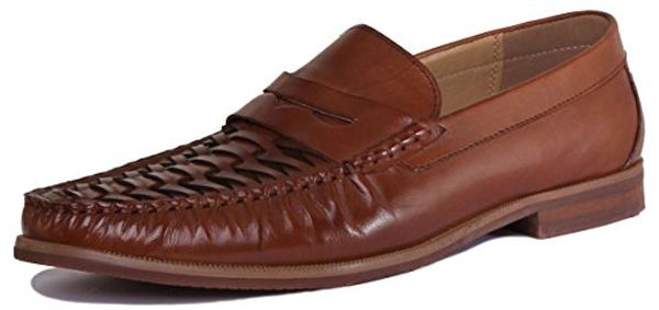 Cover Art for 5054246561486, Justin Reece Richard Men Brown Leather Matt Loafers (10 UK, Brown) by 