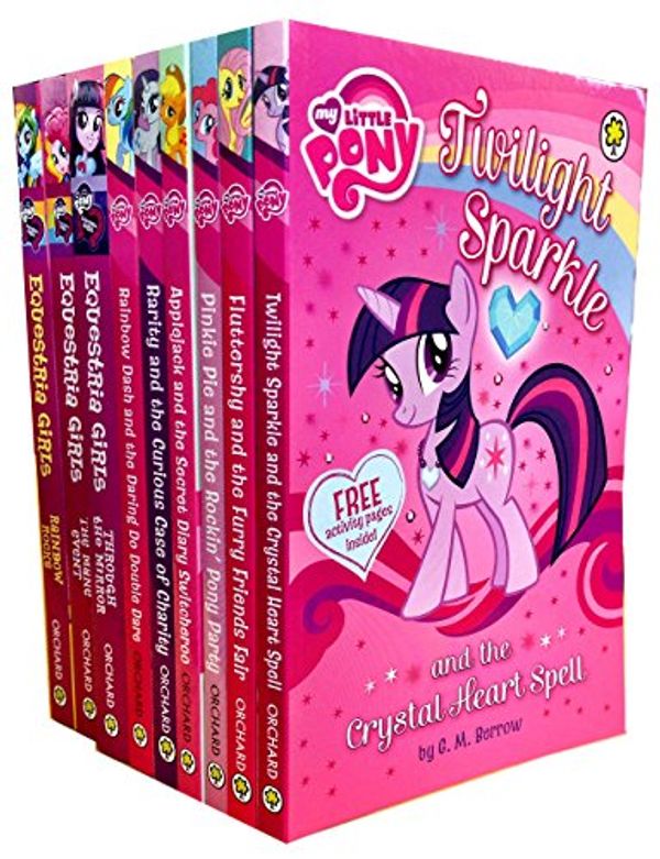 My Little Pony Equestria Girls 9 Books Collection Set (Twilight Sparkle and  The Crystal Heart Spell, Pinkie Pie and the Rockin' Pony Party, Rainbow Dash  And the Daring Do Double Dare, Rarity