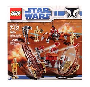 Cover Art for 0673419102612, Hailfire Droid & Spider Droid Set 7670 by LEGO