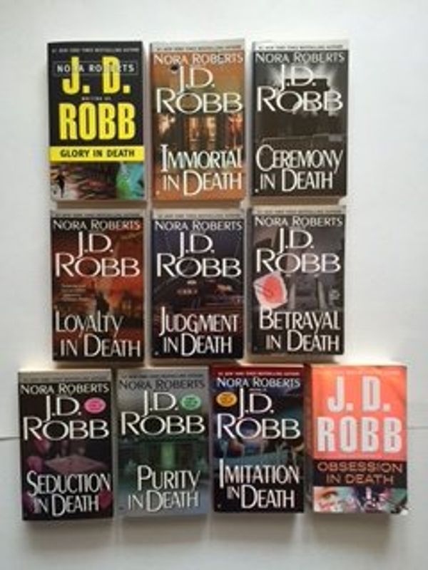 Cover Art for B01CLL48PI, J. D. Robb, In Death (Set of 10) Glory; Immortal; Ceremony; Loyalty; Judgment; Betrayal; Seduction; Purity; Imitation; Obsession by J. D. Robb (Nora Roberts)