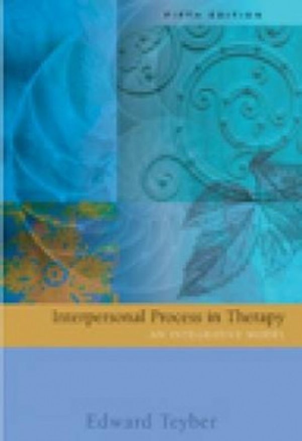 Cover Art for 9780534515645, Interpersonal Process in Therapy by Edward Teyber