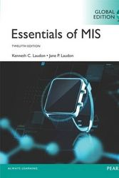 Cover Art for 9781292153773, Essentials of Mis, Global Edition by Jane Laudon