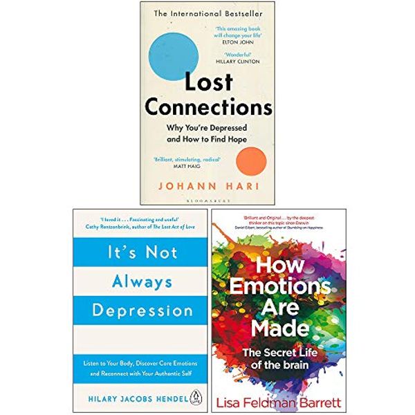 Cover Art for 9789123963218, Lost Connections, It's Not Always Depression, How Emotions Are Made The Secret Life of the Brain 3 Books Collection Set by Johann Hari, Hilary Jacobs Hendel, Lisa Feldman Barrett