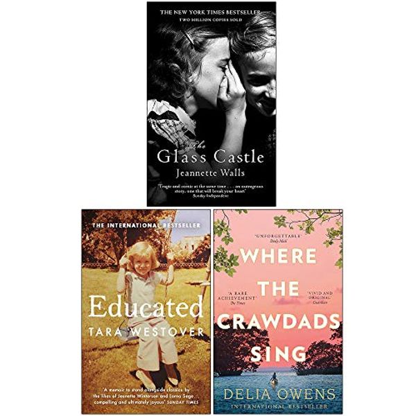 Cover Art for 9789124079567, The Glass Castle, Educated, Where the Crawdads Sing 3 Books Collection Set by Jeannette Walls, Tara Westover, Delia Owens