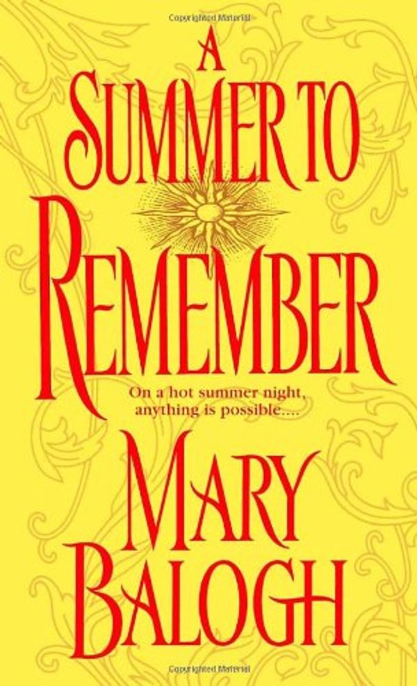 Cover Art for 9780385335355, A Summer to Remember by Mary Balogh