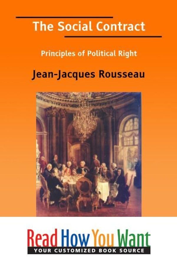 Cover Art for 9781458707079, The Social Contract by Jean-Jacques Rousseau