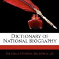 Cover Art for 9781142231446, Dictionary of National Biography by Sidney Lee and Leslie Stephen