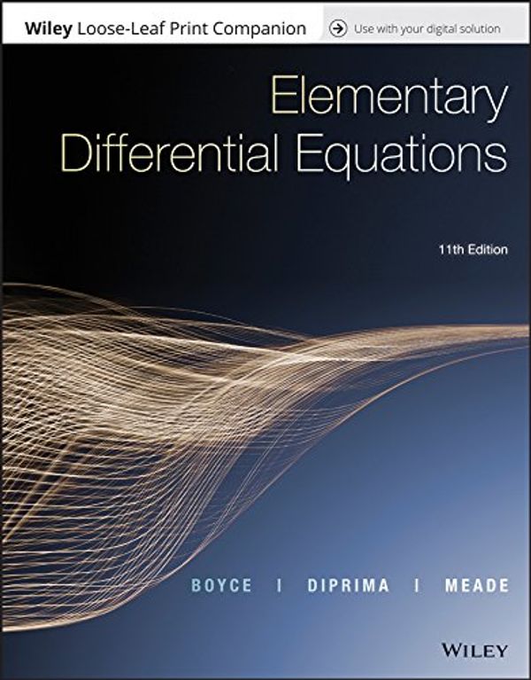 Cover Art for 9781119443636, Elementary Differential Equations by William E. Boyce