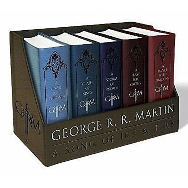 Cover Art for 0763437230920, George R. R. Martin's A Game of Thrones Leather-Cloth Boxed Set (Song of Ice and Fire Series): A Game of Thrones, A Clash of Kings, A Storm of Swords, A Feast for Crows, and A Dance with Dragons by Unknown