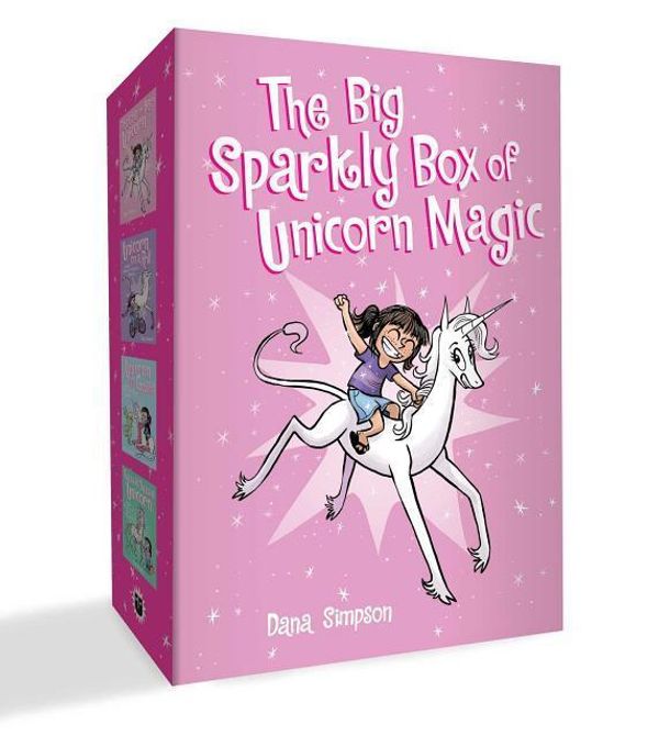 Cover Art for 9781449493240, The Big Sparkly Box of Unicorn Magic: Phoebe and Her Unicorn Box Set Volume 1-4 by Dana Simpson