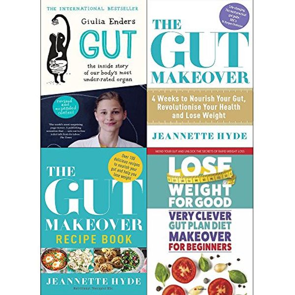 Cover Art for 9789123672059, Gut giulia enders, gut makeover, recipe book and very clever gut diet 4 books collection set by Giulia Enders, Jeannette Hyde, CookNation