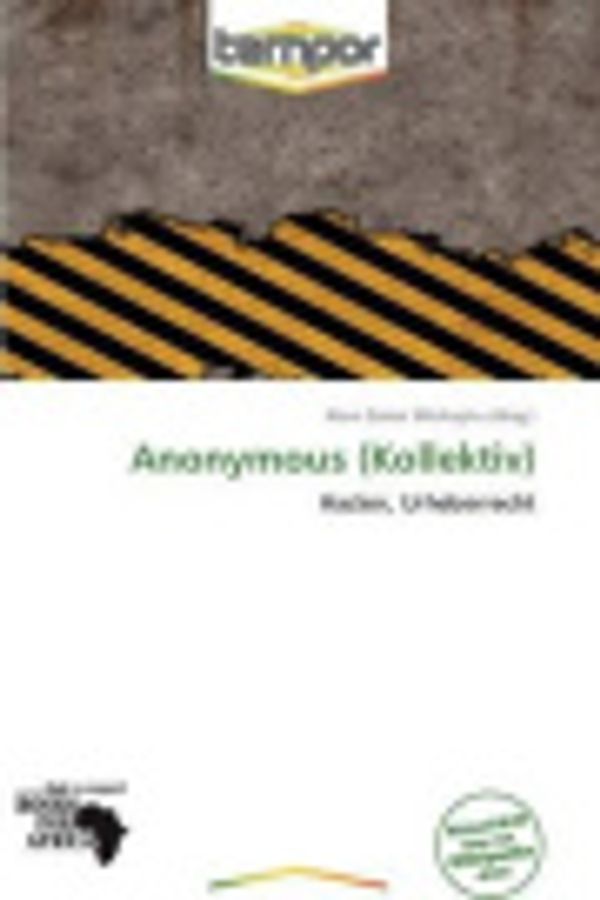 Cover Art for 9786138637776, Anonymous (Kollektiv) by Alain S Mikhayhu
