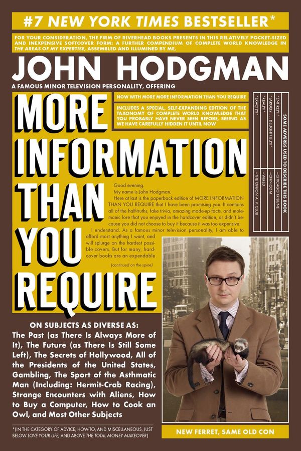 Cover Art for 9781101653494, More Information Than You Require by John Hodgman