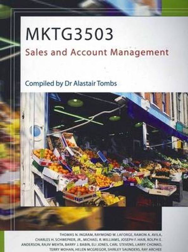Cover Art for 9780170210768, CP0662 MKTG3503 - Sales and Account Management by Unknown