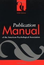 Cover Art for B002WGX1I8, Publication Manual of the American Psychological Association by American Psychological Association