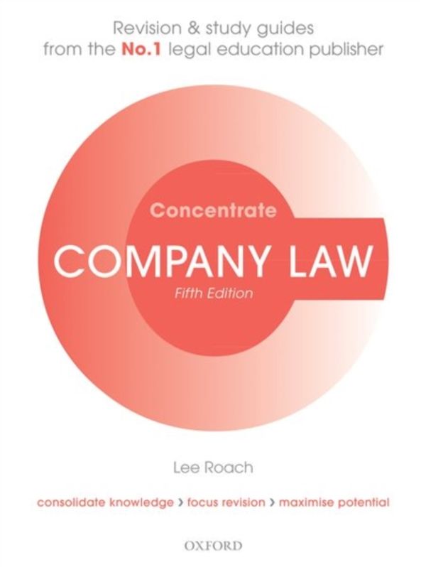 Cover Art for 9780198815143, Company Law Concentrate: Law Revision and Study Guide by Lee Roach