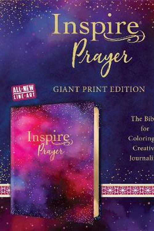 Cover Art for 9781496454973, Inspire PRAYER Bible Giant Print NLT (LeatherLike, Purple): The Bible for Coloring & Creative Journaling by Tyndale