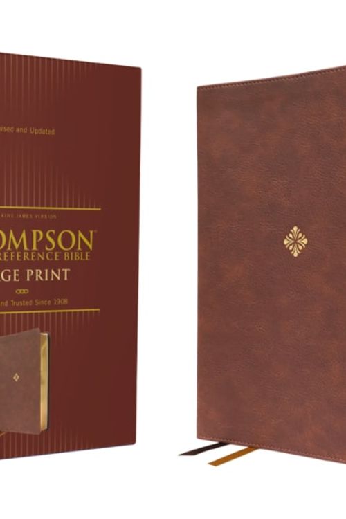 Cover Art for 9780310459354, Nkjv, Thompson Chain-Reference Bible, Large Print, Leathersoft, Brown, Red Letter, Thumb Indexed, Comfort Print by Zondervan