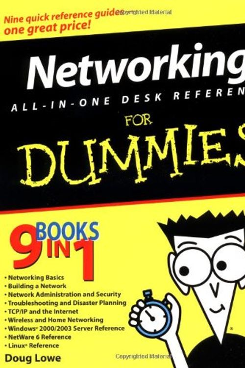 Cover Art for 9780764542602, Networking All-in-One Desk Reference For Dummies by Doug Lowe
