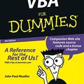 Cover Art for 9780764539893, VBA for Dummies by John Paul Mueller