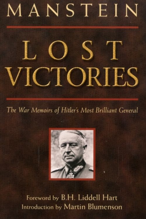 Cover Art for 9780760320549, Lost Victories by Erich Manstein