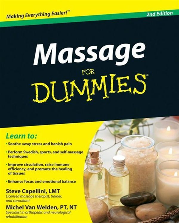 Cover Art for 9780470642757, Massage for Dummies by Steve Capellini, Michel Van Welden