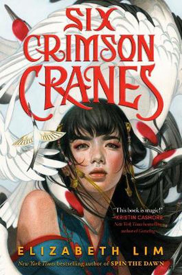 Cover Art for 9780593300916, Six Crimson Cranes by Elizabeth Lim