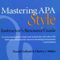 Cover Art for 9781557980854, Mastering APA Style: Student Workbook and Training Guide by Unknown