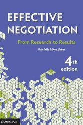 Cover Art for 9781108701297, Effective Negotiation by Ray Fells, Noa Sheer
