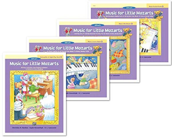 Cover Art for B084R9CN5T, NEW Alfred's Music for Little Mozarts, Level Four: 4 Books Set - Lesson Book 4, Workbook 4, Recital Book 4, Notespeller & Sight-Play Book 4 by Christine H. Barden, Gayle Kowalchyk, E. L. Lancaster