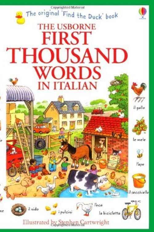 Cover Art for B01N0DFMWW, First Thousand Words in Italian by Heather Amery(2013-12-01) by Heather Amery